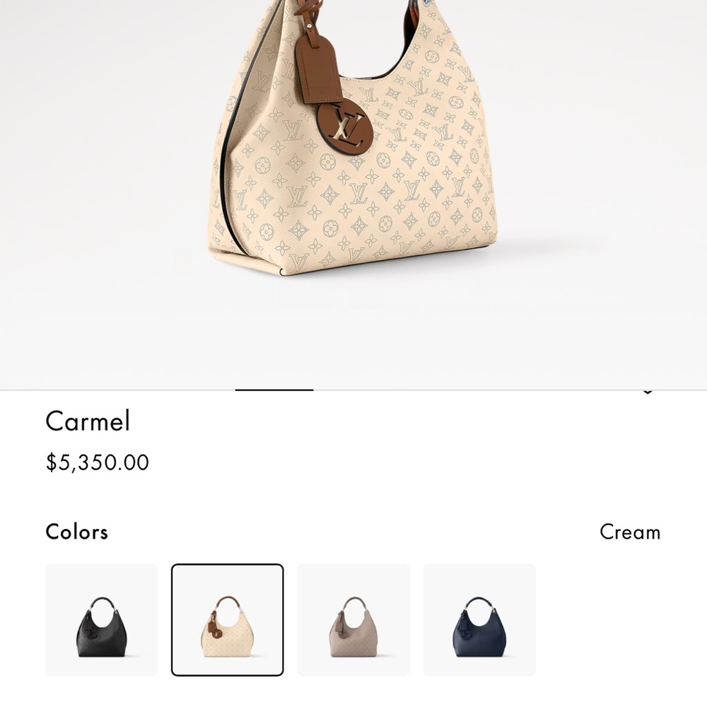 Louis Vuitton Cream Monogram Shoulder Bag